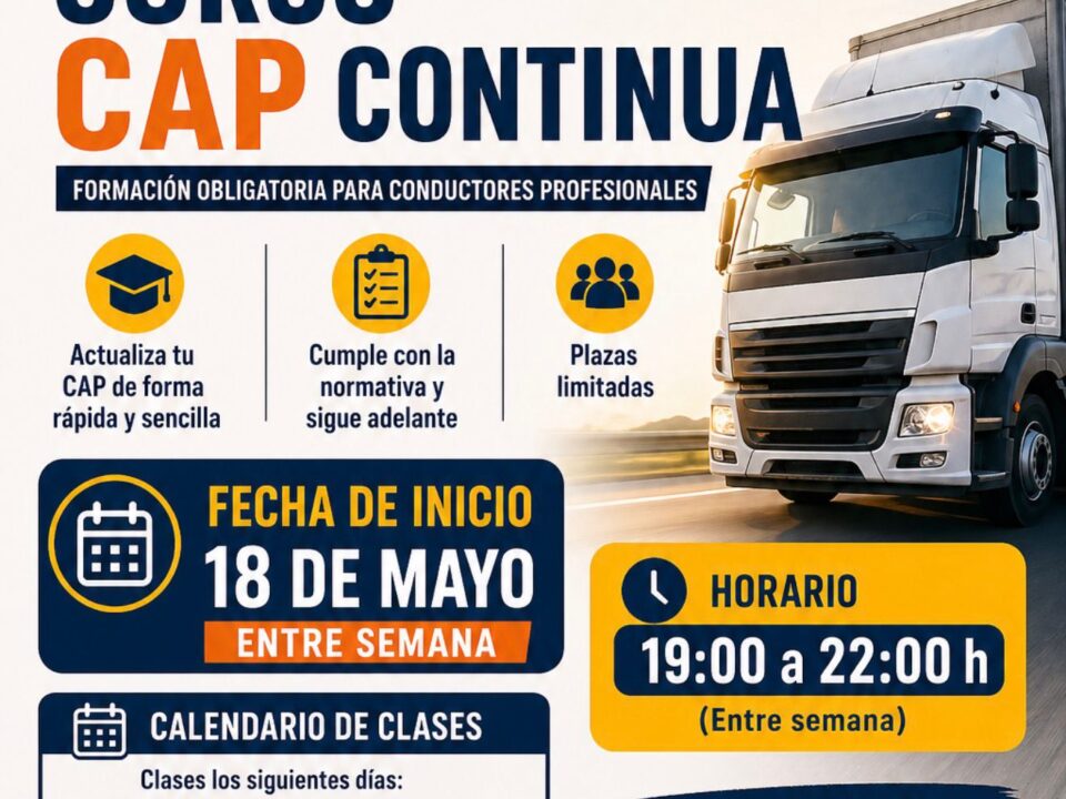 Curso CAP continua entre semana2026
